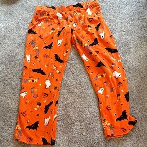Men's Halloween Pajama Bottoms - Orange